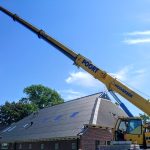 Plaatsing uilebord met kraan